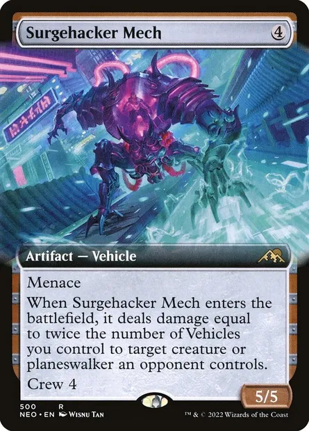 Surgehacker Mech, Magic card NEO 500 — Kamigawa: Neon Dynasty set