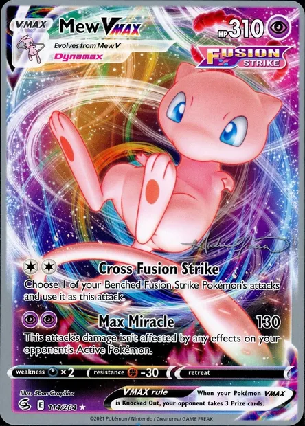 Mew VMAX, carte Pokémon WCD22 114 — extension World Championship Decks 2022