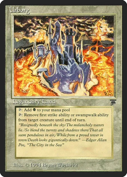 Urborg, Magic card LEG 310 — Legends set