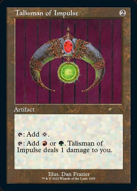 Talisman d'impulsion, carte Magic SLD 1055 — extension Secret Lair Drop
