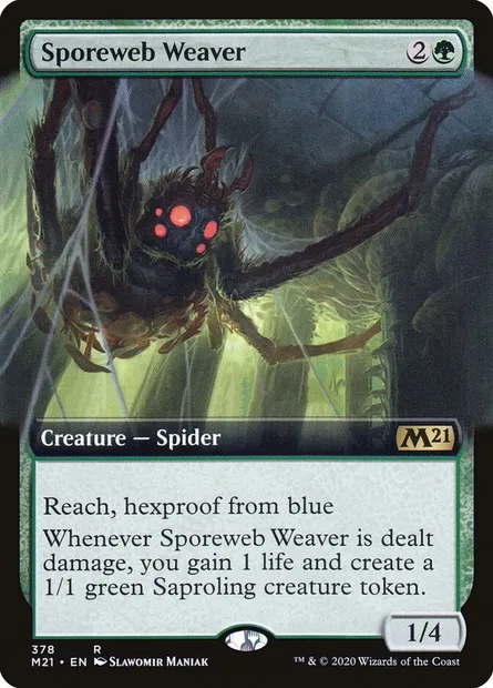 Sporeweb Weaver, Magic card M21 378 — Core Set 2021 set