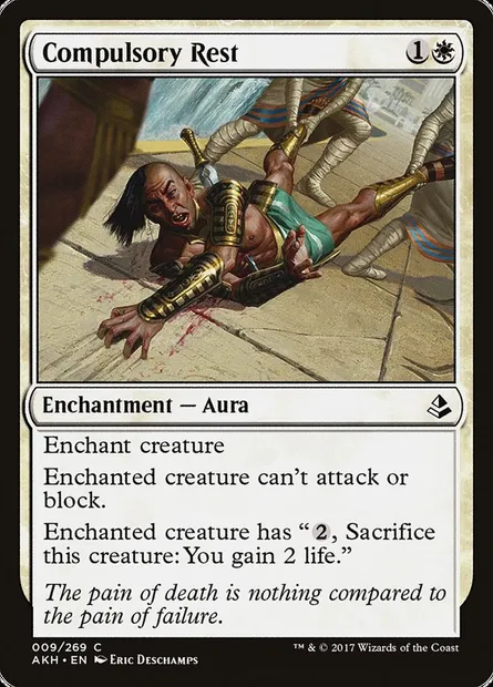 Compulsory Rest, Magic card AKH 9 — Amonkhet set