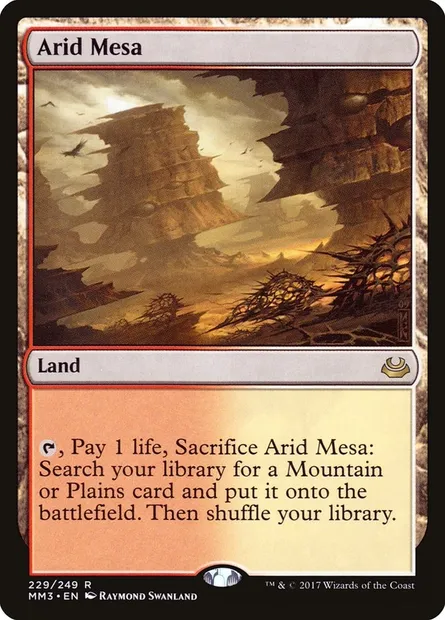 Mesa aride, carte Magic MM3 229 — extension Modern Masters 2017