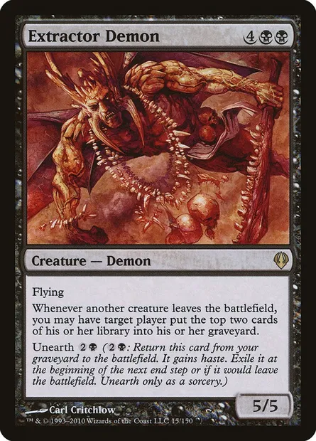 Extractor Demon, Magic card ARC 15 — Archenemy set
