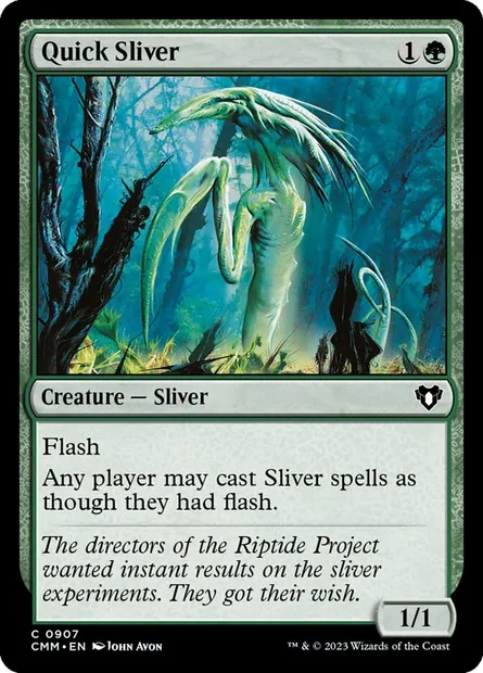 Quick Sliver, Magic card CMM 907 — Commander Masters set