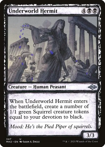 Underworld Hermit, Magic card MH2 347 — Modern Horizons 2 set