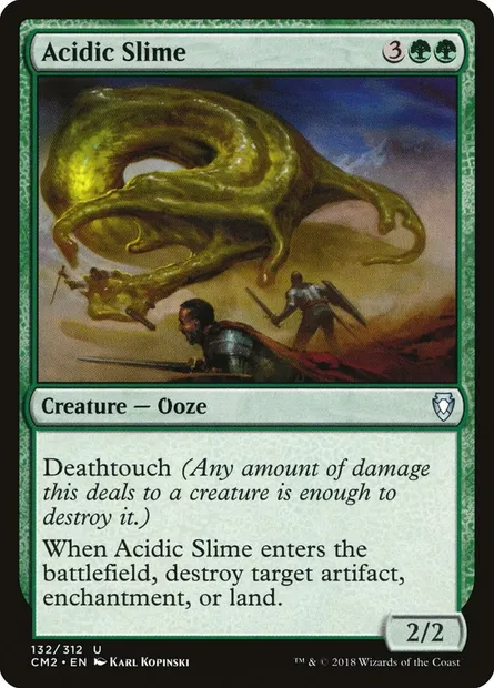 Boue acide, carte Magic CM2 132 — extension Commander Anthology Volume II