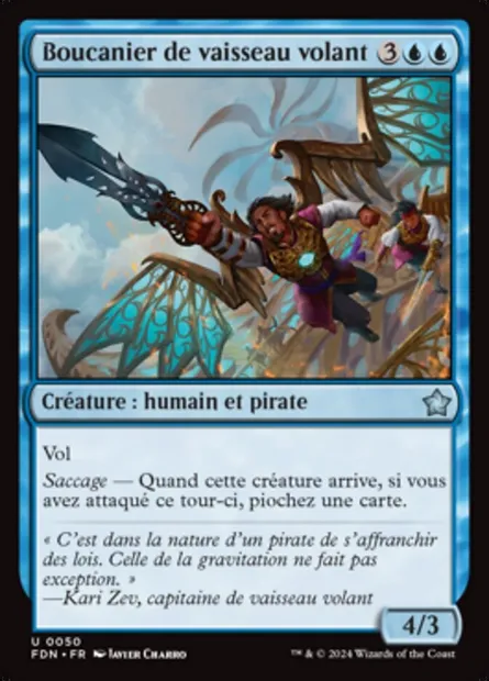 Boucanier de vaisseau volant, carte Magic FDN 50 — extension Foundations