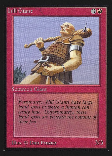 Géant des collines, carte Magic CED 158 — extension Collectors' Edition