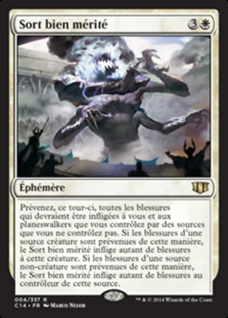 Sort bien mérité, carte Magic C14 4 — extension Commander 2014