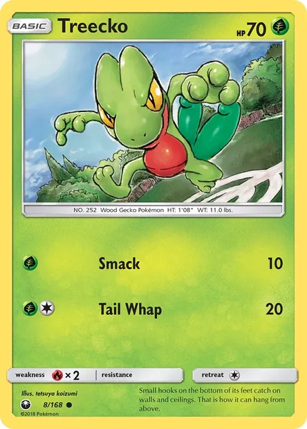 Treecko, Pokémon card CES 8 — Celestial Storm set