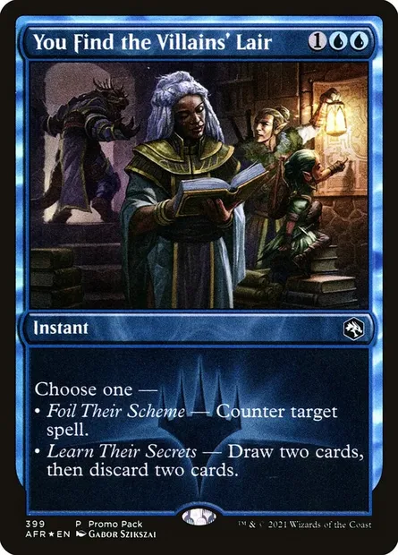 You Find the Villains' Lair, Magic card AFR 399 — Adventures in the Forgotten Realms set