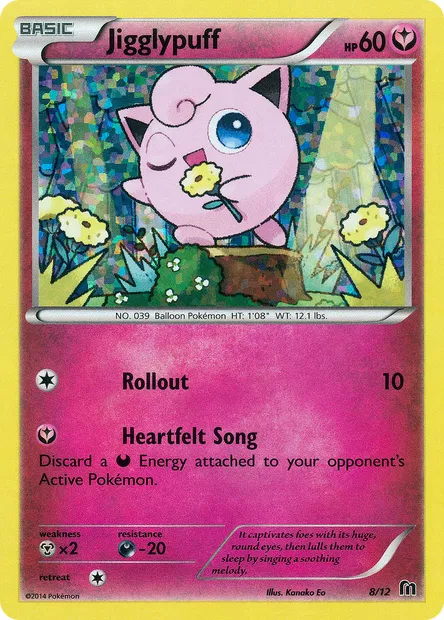 Jigglypuff, Pokémon card MCD16 8 — McDonald's Collection 2016 set