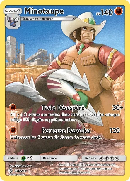 Minotaupe, carte Pokémon CEC 246 — extension Éclipse Cosmique