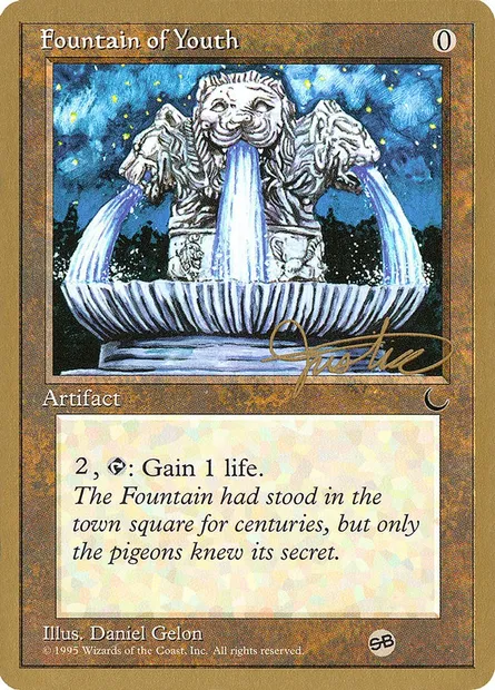 Fontaine de jouvence, carte Magic PTC mj98sb — extension Pro Tour Collector Set