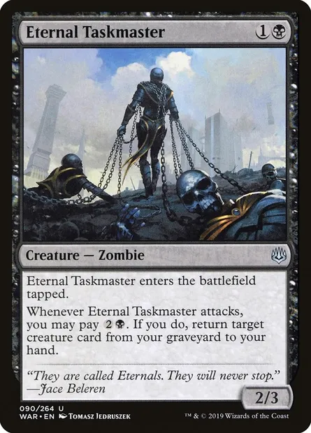 Eternal Taskmaster, Magic card WAR 90 — War of the Spark set