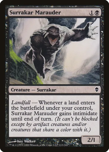 Surrakar Marauder, Magic card ZEN 113 — Zendikar set