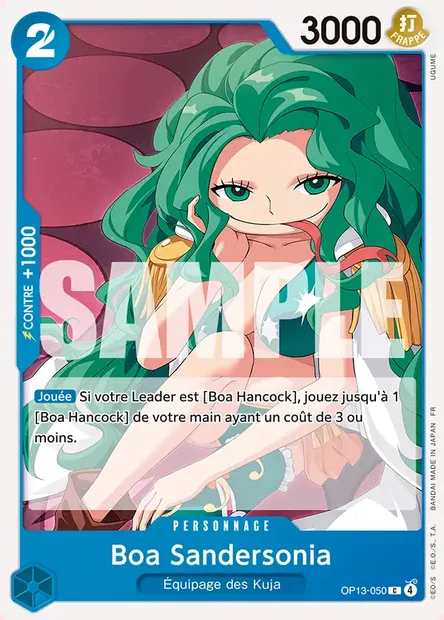Boa Sandersonia, carte One Piece OP13-050 — extension SUCCESSEURS