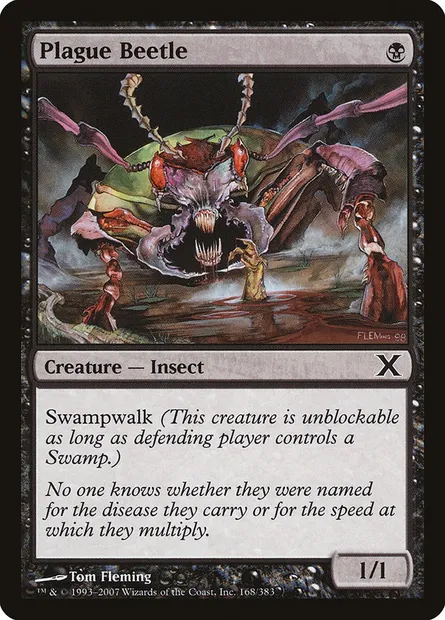 Plague Beetle, Magic card 10E 168 — Tenth Edition set