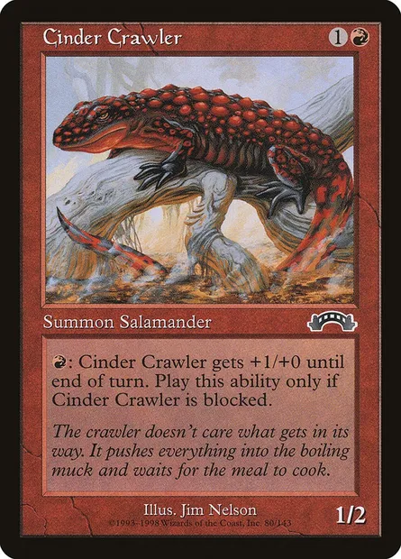 Cinder Crawler, Magic card EXO 80 — Exodus set
