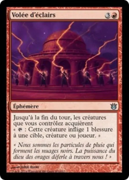 Volée d'éclairs, carte Magic BNG 101 — extension Créations divines
