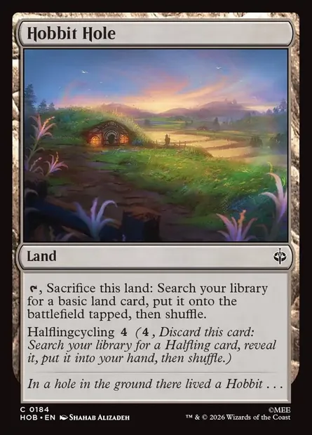 Hobbit Hole, Magic card HOB 184 — The Hobbit set
