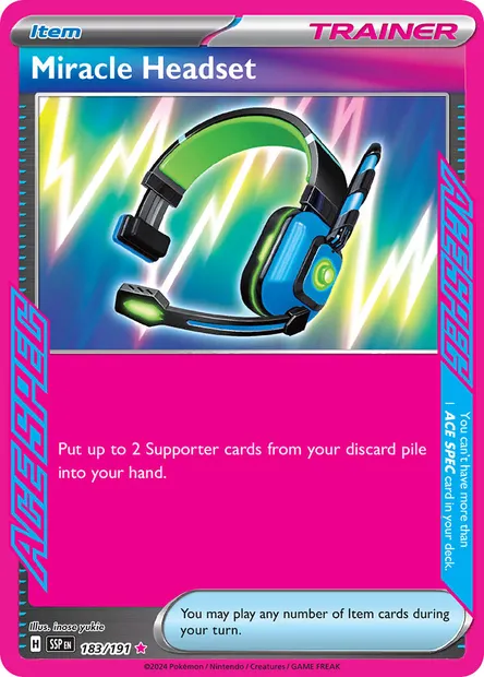 Miracle Headset, Pokémon card SSP 183 — Surging Sparks set