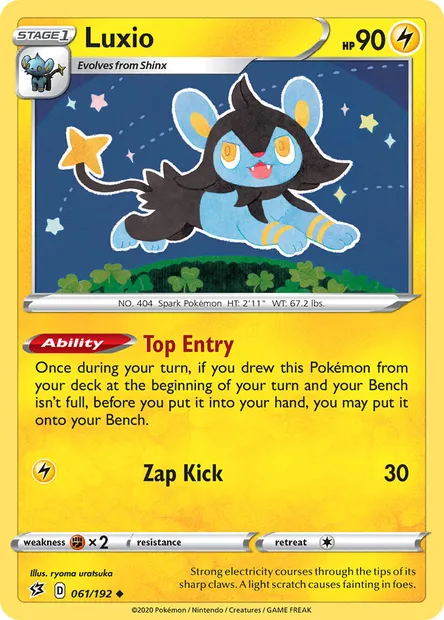 Luxio, Pokémon card RCL 61 — Rebel Clash set