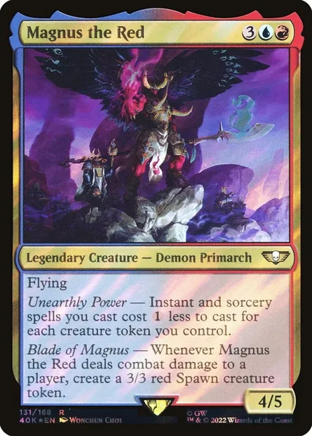 Magnus the Red, Magic card 40K 131★ — Warhammer 40,000 Commander set