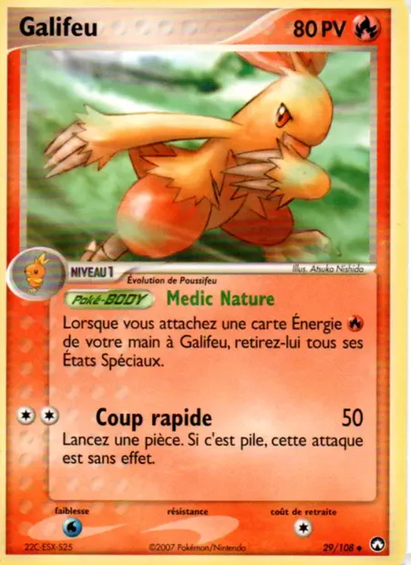 Galifeu, carte Pokémon PK 29 — extension EX Gardiens du Pouvoir