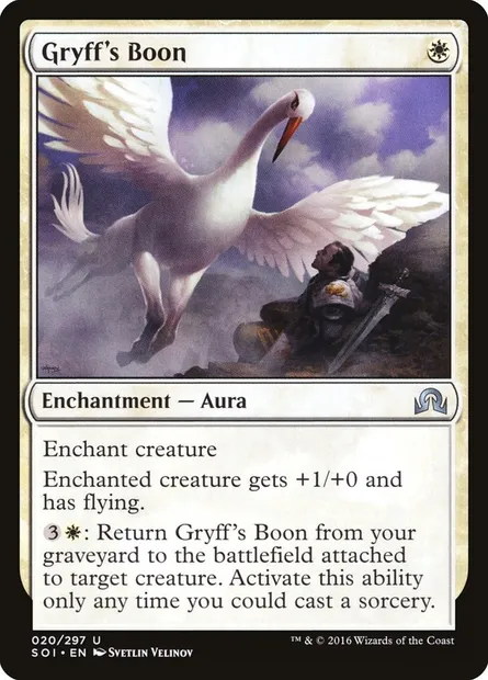 Gryff's Boon, Magic card SOI 20 — Shadows over Innistrad set
