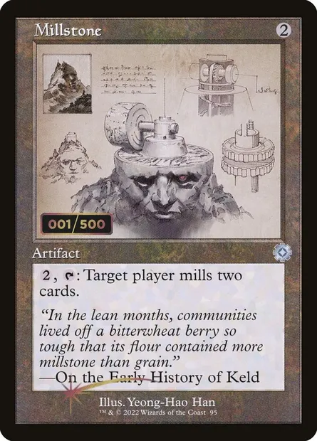 Meule, carte Magic BRR 95z — extension The Brothers' War Retro Artifacts