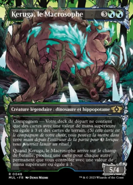 Keruga, le Macrosophe, carte Magic MUL 48 — extension Multiverse Legends