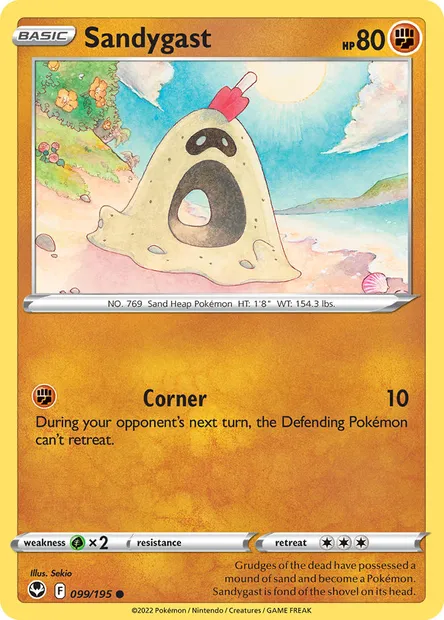 Sandygast, Pokémon card SIT 099 — Silver Tempest set