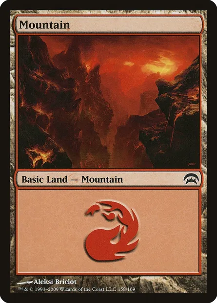 Mountain, Magic card HOP 158 — Planechase set