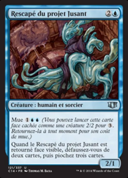 Rescapé du projet Jusant, carte Magic C14 121 — extension Commander 2014