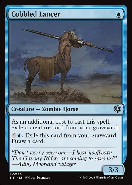 Cobbled Lancer, Magic card INR 56 — Innistrad Remastered set