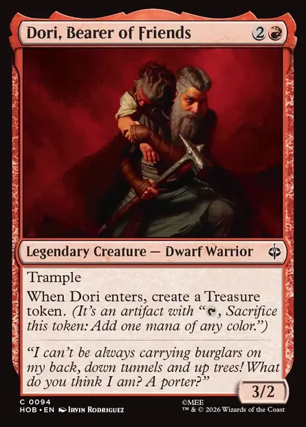 Dori, Bearer of Friends, Magic card HOB 94 — The Hobbit set