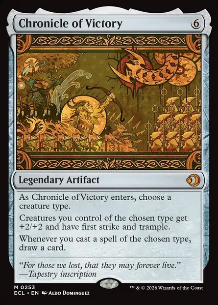 Chronicle of Victory, Magic card ECL 253 — Lorwyn Eclipsed set
