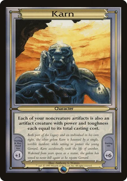 Karn, carte Magic PVAN 103 — extension Vanguard Series