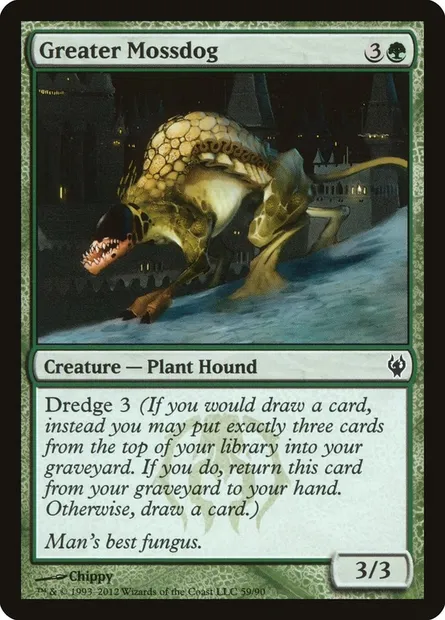 Greater Mossdog, Magic card DDJ 59 — Duel Decks: Izzet vs. Golgari set
