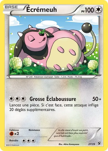 Écrémeuh, carte Pokémon KSS 27 — extension Bienvenue à Kalos