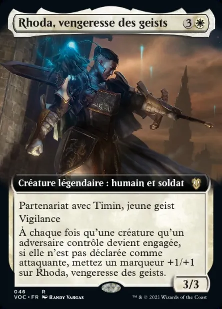 Rhoda, vengeresse des geists, carte Magic VOC 46 — extension Crimson Vow Commander
