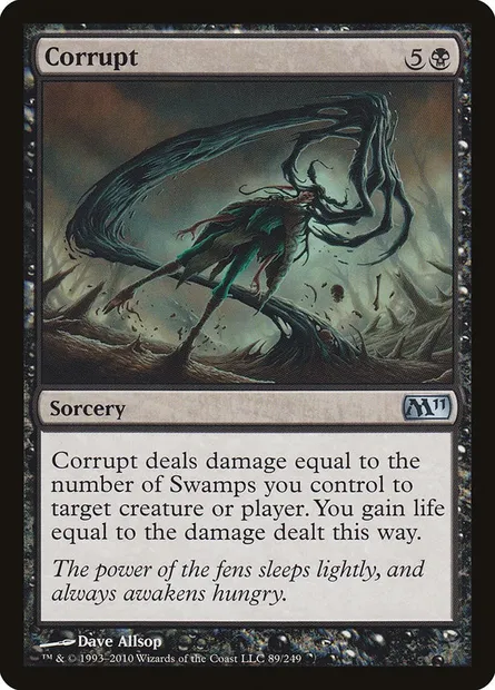 Corrupt, Magic card M11 89 — Magic 2011 set