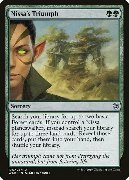 Nissa's Triumph, Magic card WAR 170 — War of the Spark set