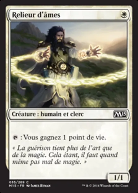 Relieur d'âmes, carte Magic M15 35 — extension Magic 2015