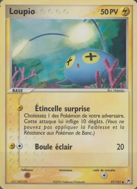 Loupio, carte Pokémon HL 57 — extension EX Légendes Oubliées