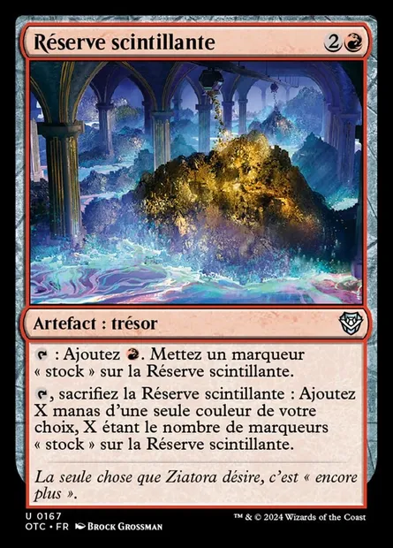 Réserve scintillante, carte Magic OTC 167 — extension Outlaws of Thunder Junction Commander