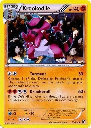 Krookodile, Pokémon card TDX 065 — Theme Deck & Blisters Exclusives set