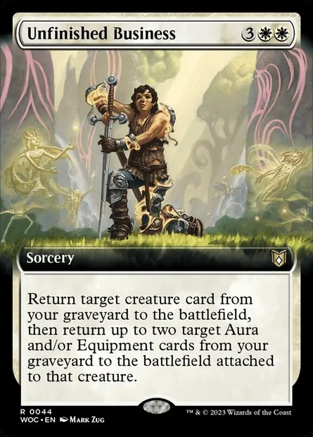 Unfinished Business, Magic card WOC 44 — Wilds of Eldraine Commander set